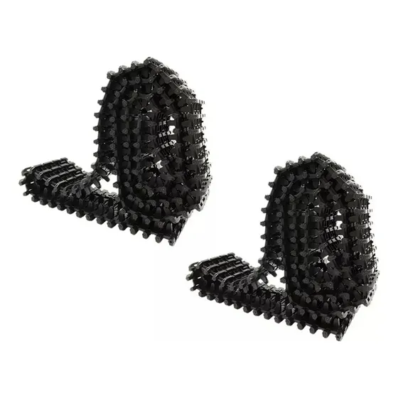 2 Chasis De Plástico Extraíble Con Orugas For Robot