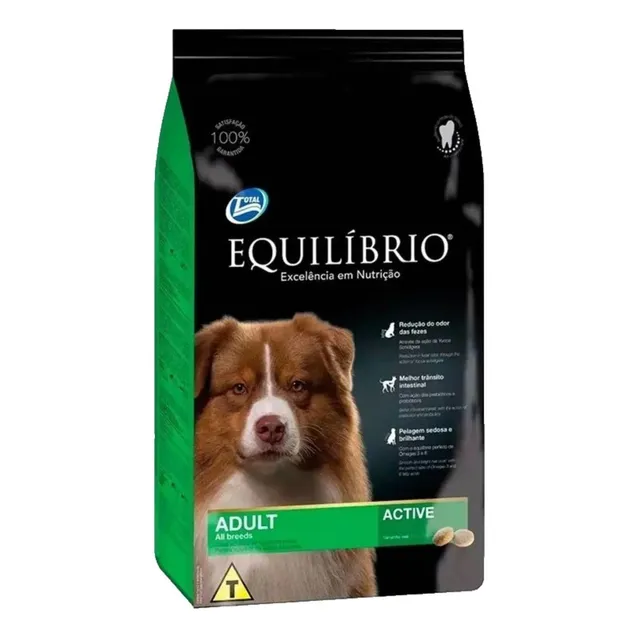 Equilíbrio Active Total Alimentos De 18kg Para Perro Adulto Raza Mediana Sabor Pollo