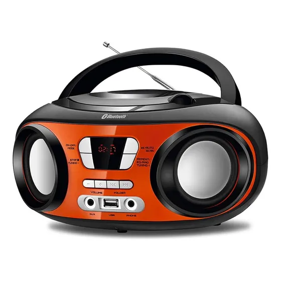 Rádio Portátil Mondial Up Orange Bx-18 8w Bluetooth 127/220V Cor Laranja