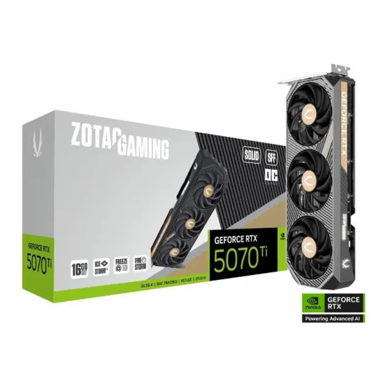 Placa De Video Zotac Gaming Geforce Rtx 5070 Ti Oc 16 Gb
