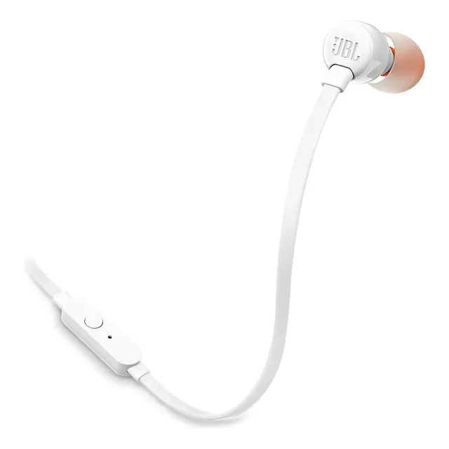 Audífonos in-ear alambricos JBL Tune 110 JBLT110 white