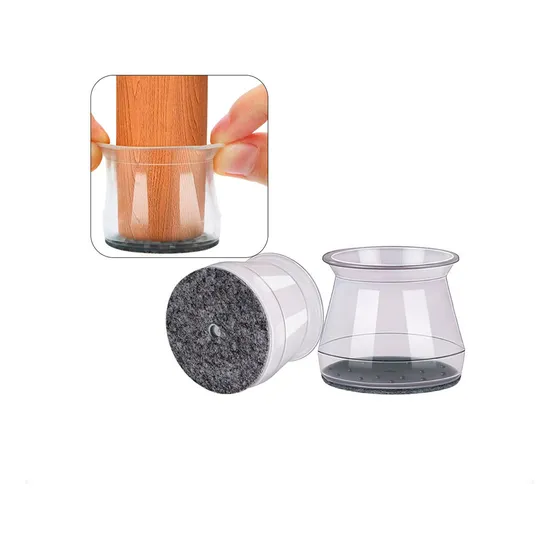 Protector Silicona Patas Sillas Muebles Sillas Circular Silicona Y Fieltro X 16 - Otec