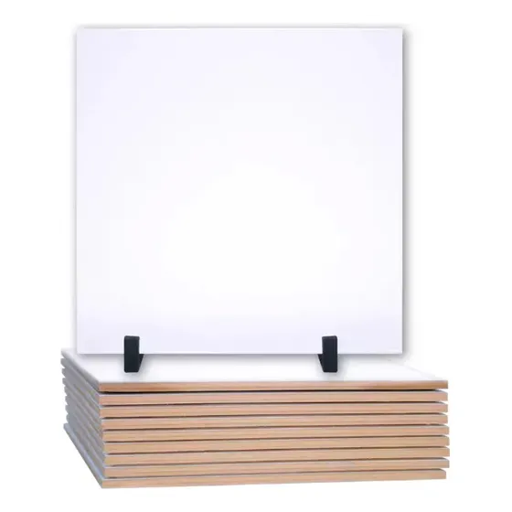 Azulejo Para Sublimação 15x15 Kit Com 10 Unidades + Suportes
