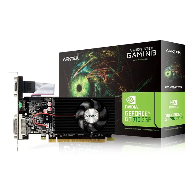 Tarjeta Video Arktek Gamer Nvidia Geforce Gt 710 2gb + Low