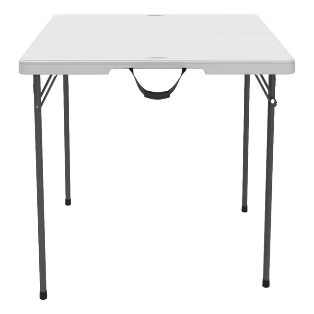 Mesa Cuadrada Portafolio 94 Cm Fiestas Laptop 80100 Lifetime Color Blanco