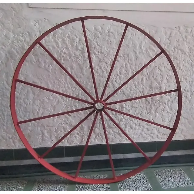Rueda Metálica Para Carreta Pletina 2p  4 Mm Y Cabilla 1/2 