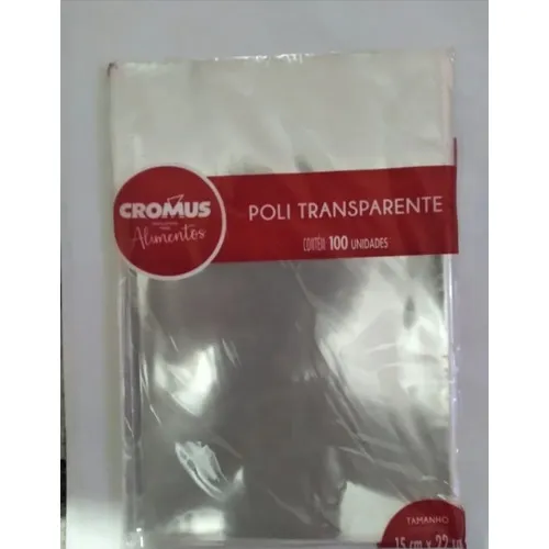 Saquinhos Doces Celafone Pequeno Para Presente Cromus Transparente 15x22 com 100un