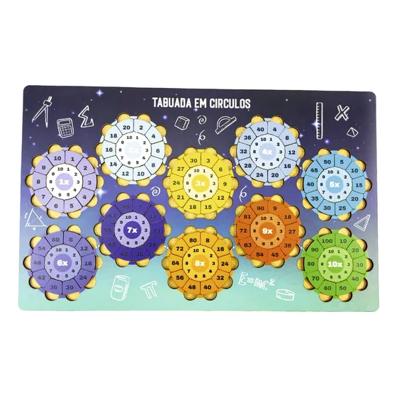 Tabuada Jogo Educativo De Encaixe Matemática