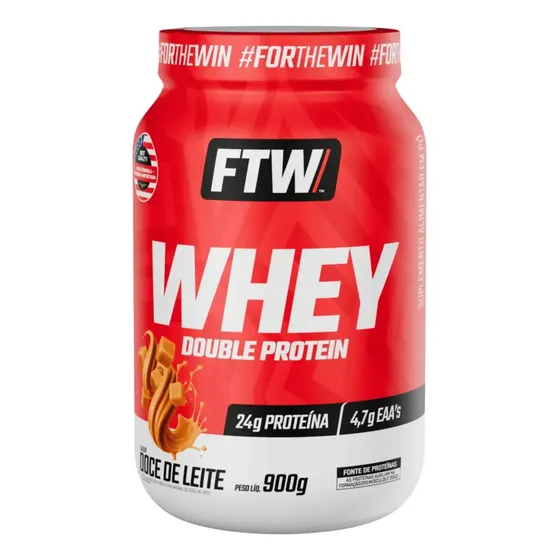 Whey Double Protein 900g Sabor Doce De Leite - FTW