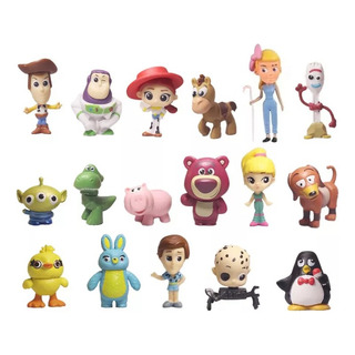 Kit Com 17 Miniaturas Do Toy Story - Woody, Buzz, Jessie 4cm Kit Com 17 Miniaturas Do Toy Story - Woody, Buzz, Jessie 4cm