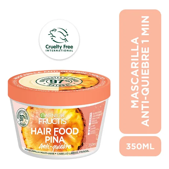 Mascarilla Piña Cabello Largo Hair Food Garnier 350 Ml