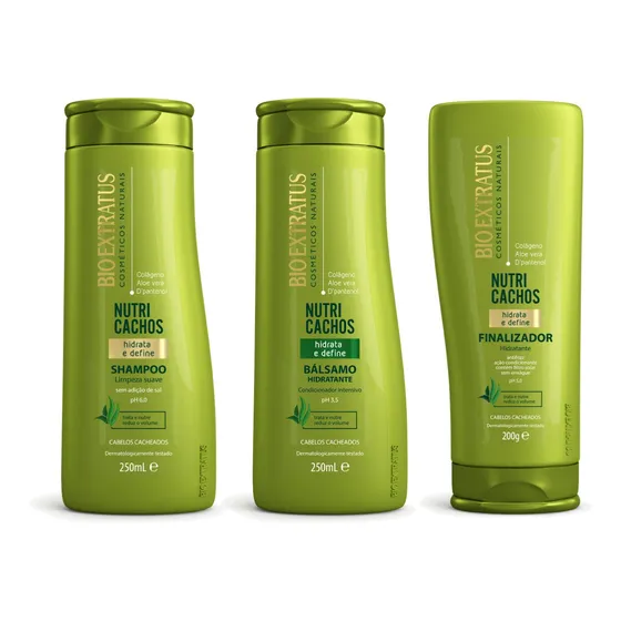 Kit Nutri Cachos Shampoo Condicionador Finalizador Promoção