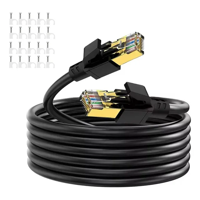 Cable Red Rj45 Ethernet Cat 8 Categoria 8 - 20 Metros