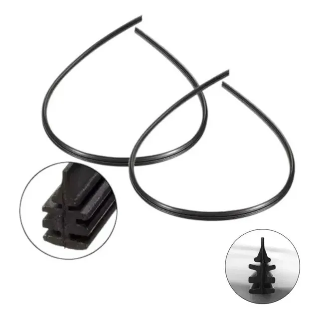 Refil Limpador Para-brisa Automotivo 3 Unidades Borracha