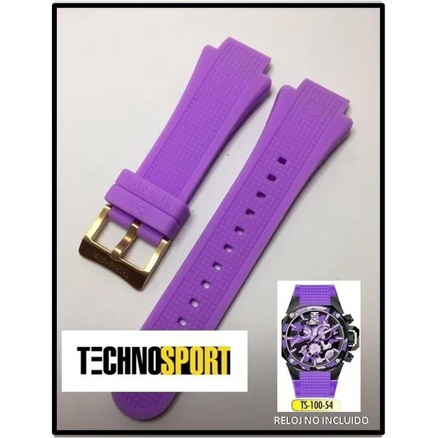 Correa Reloj Technosport Ts-100 Original Y Nueva Lila