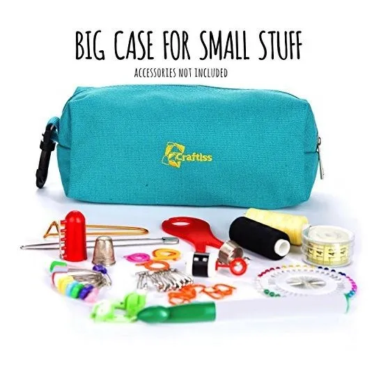 Bolsa Guardado Hilado Tote Lana Organizador Tejido Crochet F