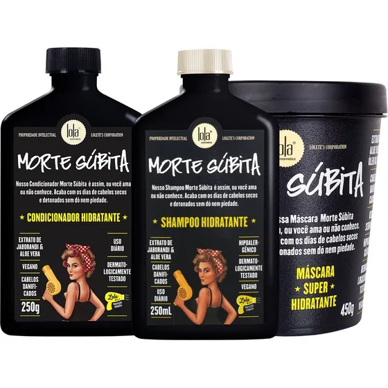 Kit Lola Morte Súbita 3 Itens - Lola Cosmetics