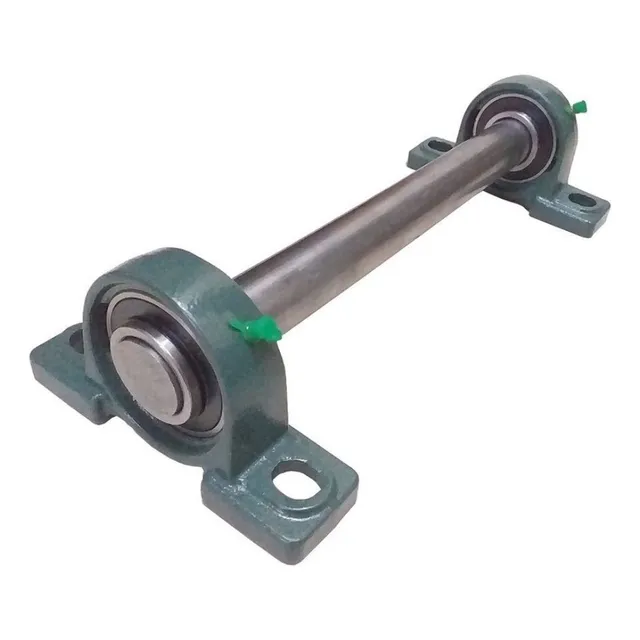 2 Mancal Pedestal + Rolamento Ucp205 + 1 Eixo 25 X 1000mm - 