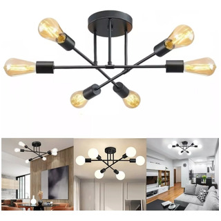 Lámpara De Techo Colgante Y Moderna Con 6 Luces Lámpara De Techo Colgante Y Moderna Con 6 Luces