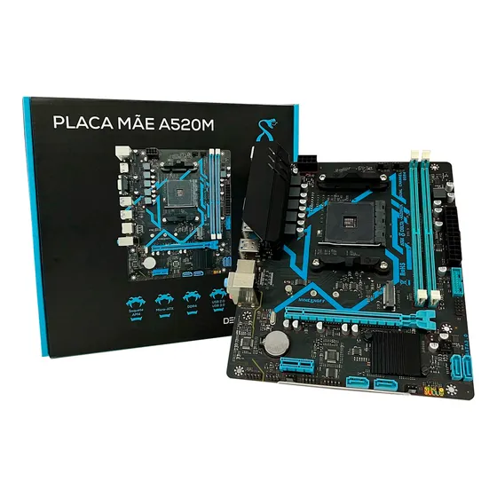 Placa Mãe Delta A520, Socket Am4, Ddr4, Matx