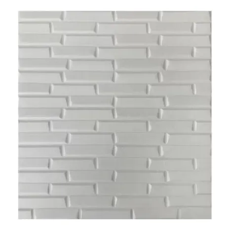 Wall Panel 3d Autoadhesivo Decorativo White Model 1 70x77