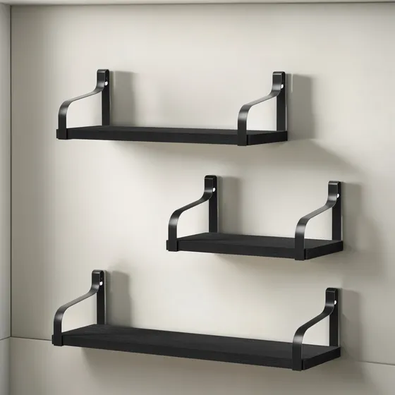 Juego De 3 Estantes Flotantes Para Pared Sala Baño Y Cocina