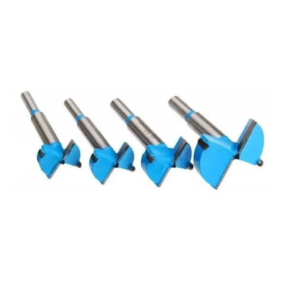 Juego Kit De 4 Mecha Forstner Fresa 15 20 26 35 Mm Madera