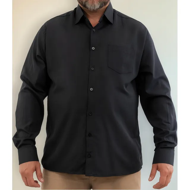 Camisa Social Masculina Extra Grande Plus Size Promoção 