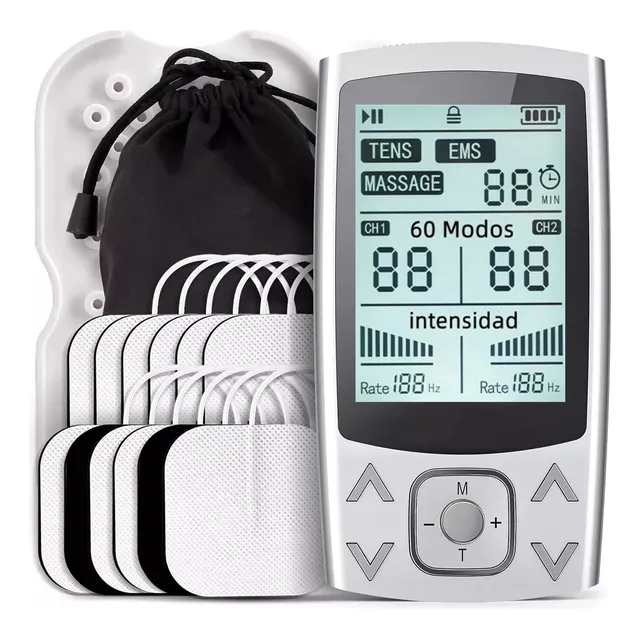 Electro Estimulador Tens Ems 60 Modos Masaje Recargable