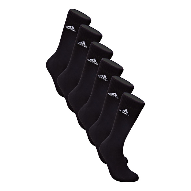 Kit 6 Pares Meias Unissex Cano Médio adidas Kit 6 Pares Meias Unissex Cano Médio adidas
