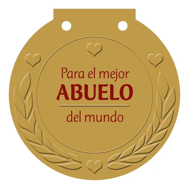 Libro Medalla: Para El Mejor Abuelo Del Mundo