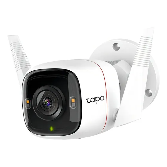 Camara De Seguridad Ip De Exterior Tp Link Tapo C320ws Wifi Con Alarma Resolucion 2k Control De Voz 128gb Almacenamiento