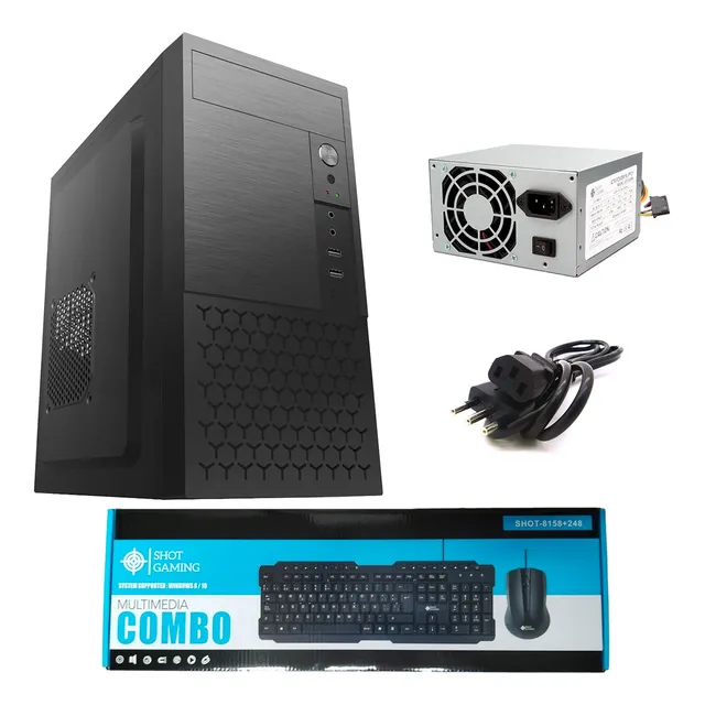 Gabinete Gamer Shot Gaming Shot-fa-5015 Atx Con Fuente