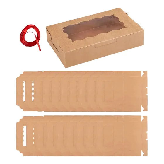 20 Cajas De Panadería Decorativas Para Regalo De