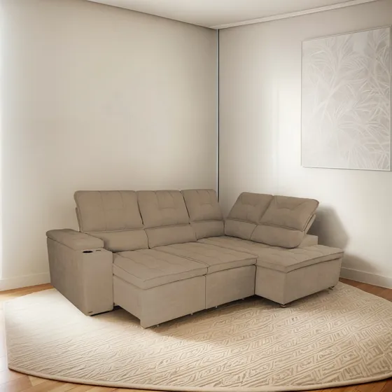 Esquinero Sillon En L Malibu Premium LG