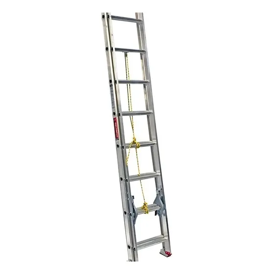 Escalera Extensión Aluminio 20 Peldaños Tipo Iii 112320 Color Gris
