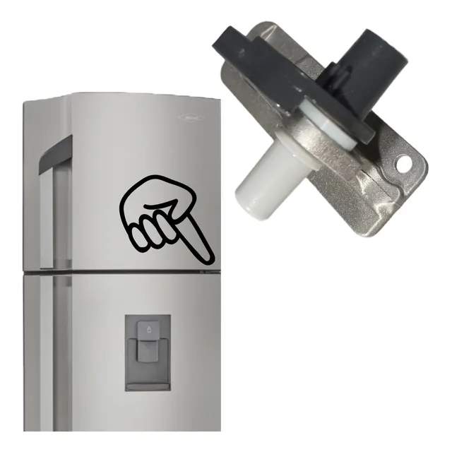 Bisagra Central De Aluminio + Bujes Para Neveras Haceb