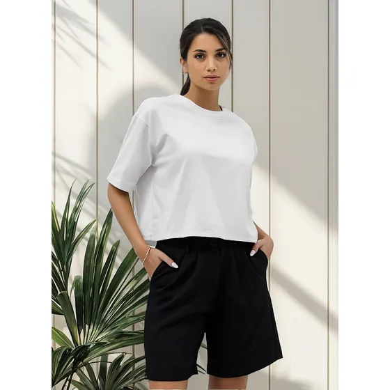 Crop Top Oversize Mujer Mochi X4
