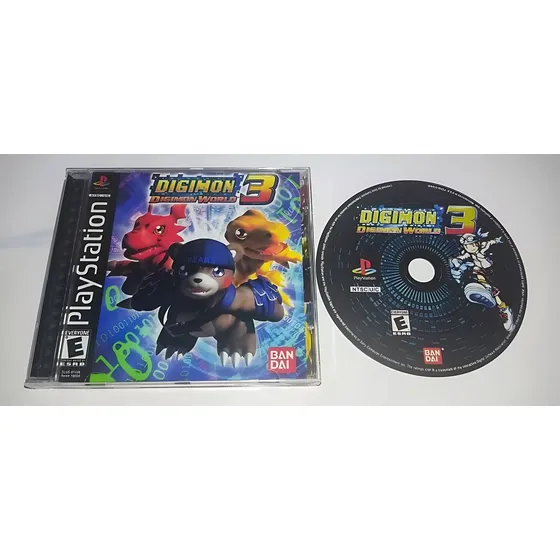 Digimon World 3 Playstation Mídia Preta