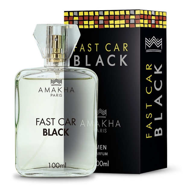 Perfume Masculino Fast Car Black Amakha Paris 100ml Parfum Perfume Masculino Fast Car Black Amakha Paris 100ml Parfum