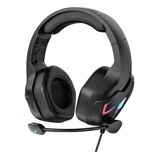 Headset Gamer Com Fio Microfone Led Rgb Drivers 50mm Preto Headset Gamer Com Fio Microfone Led Rgb Drivers 50mm Preto
