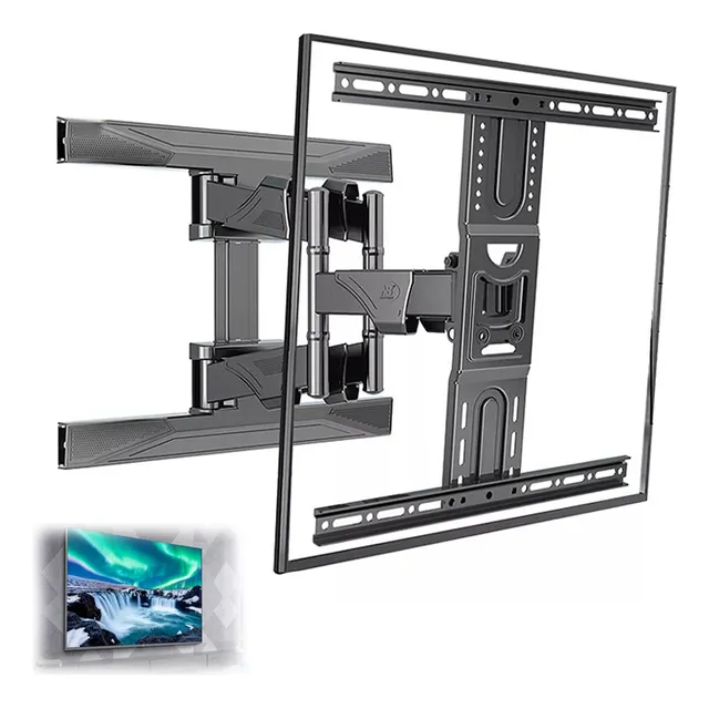 Soporte De Pared Tv/monitor 40 A 80 45.5kg Doble Brazo Móvil