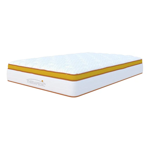 Colchón Queen Size Therapedic Espumas Super Suaves Premium Color Blanco