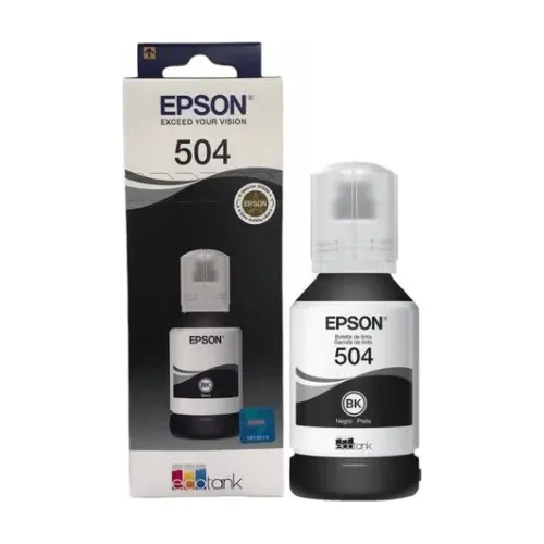 Refil Preto de Tinta T504 L4150 L4160 L6161 L6171