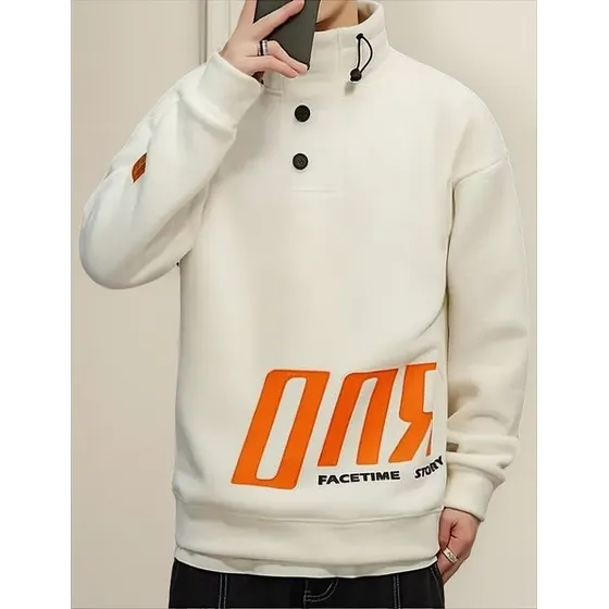 Buzo Polar Hombre Orn Con Cuello 