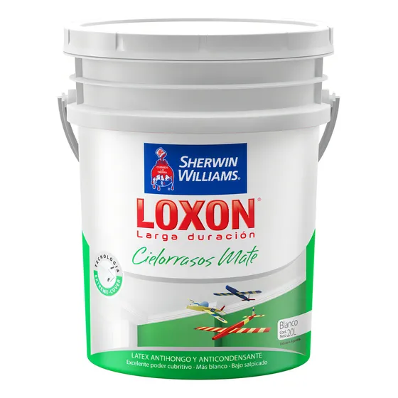 Sherwin Williams Latex Cielorraso Loxon larga duracion 20L mate