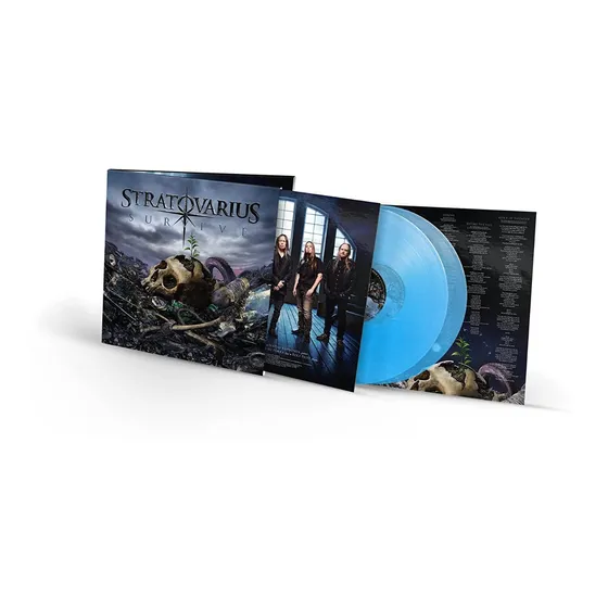 Lp Duplo Stratovarius - Survive Azul Curacao Gatefold
