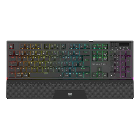 Teclado Gamer Mecánico Multidisp Dominate Expert Gk979i Teclado Negro Idioma Español España