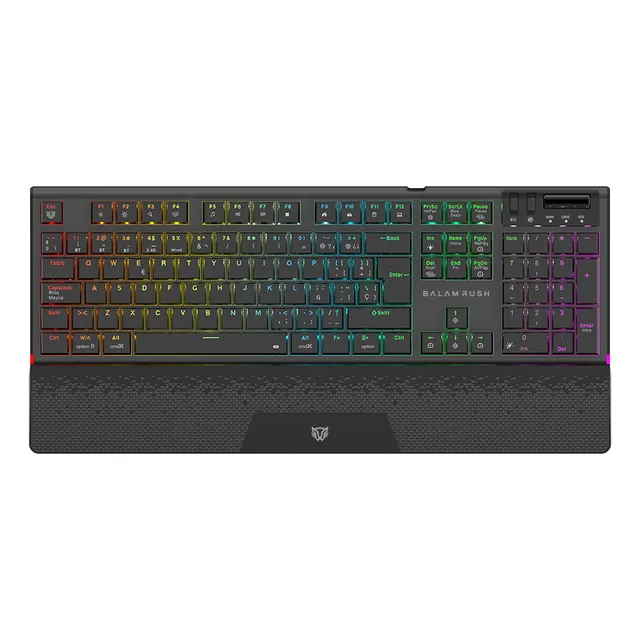 Teclado Gamer Mecánico Multidisp Dominate Expert Gk979i Teclado Negro Idioma Español España