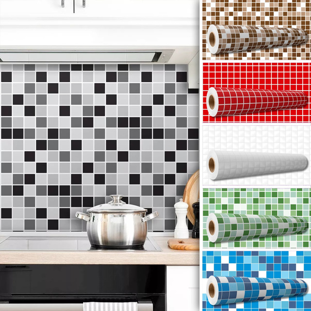 Papel De Parede Adesivo Pastilhas Cozinha Banheiro Lavável Papel De Parede Adesivo Pastilhas Cozinha Banheiro Lavável